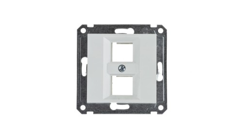 Lumina Płytka podwójna Keystone Jack biała WL2320