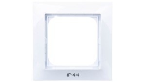IMPRESJA Ramka pojedyncza do łączników IP44 biała RH-1Y/00