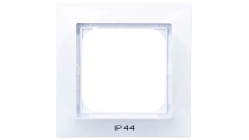 IMPRESJA Ramka pojedyncza do łączników IP44 biała RH-1Y/00