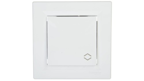 Łącznik Asfora schodowy zaciski śrubowe biały z ramką EPH0400321