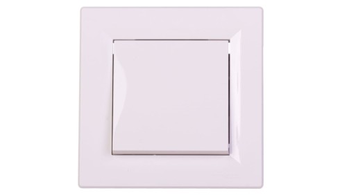 Łącznik Asfora pojedynczy biały z ramką EPH0100121