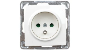 IMPRESJA Gniazdo pojedyncze z/u z przesłonami ecru GP-1YZP/m/27