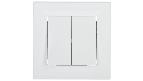 Łącznik Asfora świecznikowy biały z ramką EPH0300121