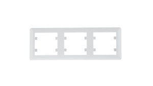 LUMINA2 Ramka potrójna pozioma biała WL5230
