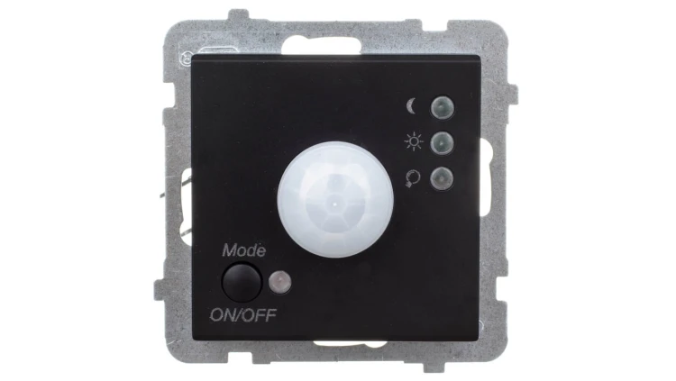 SONATA Elektroniczny czujnik ruchu czarny metalik ŁP-16R/m/33