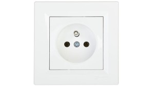 ASFORA Gniazdo pojedyncze z/u białe EPH2800121