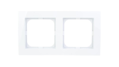 AS Ramka podwójna biała R-2G/00