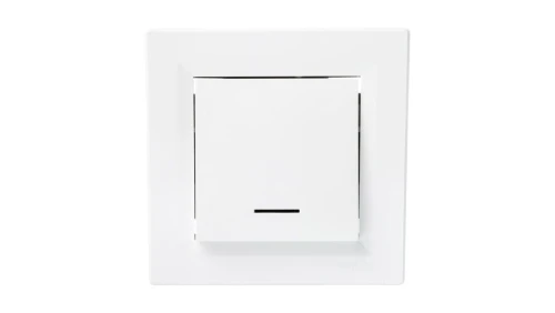 Łącznik Asfora pojedynczy z podświetleniem biały z ramką EPH1400121