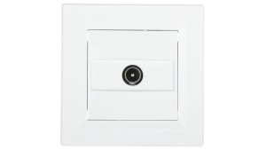 ASFORA Gniazdo antenowe TV końcowe 1dB białe EPH3200121