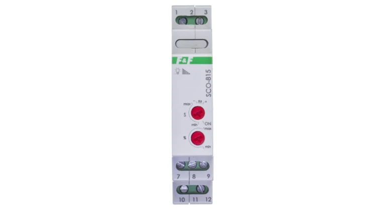 Ściemniacz uniwersalny (R, L, C i ELS) 100-500W 8-230V AC/DC modułowy SCO-815