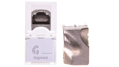 MOSAIC Gniazdo komputerowe pojedyncze RJ45 kat.6 STP białe 076563