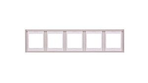 K.1 Ramka pięciokrotna pionowa śnieżnobiała 13537009