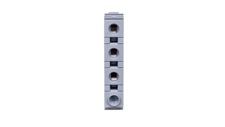 Złączka rozgałęźna 1x 35mm2 zacisk gwintowany 3x 10mm2 zacisk sprężynowy szara 284-621