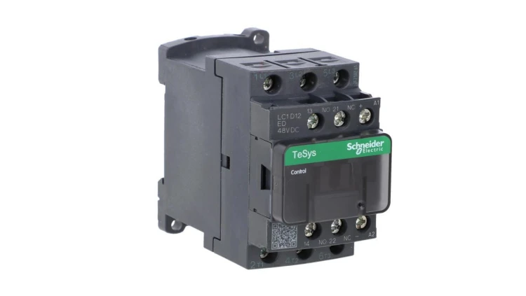 TeSys Deca Stycznik mocy 12A 3P 48V DC 1Z 1R LC1D12ED