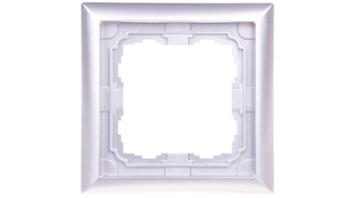 KOS66 Ramka pojedyncza aluminium 664081