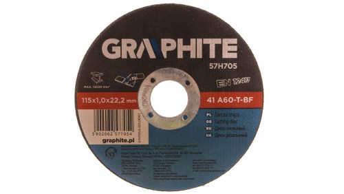 Tarcza tnąca do metalu 115 x 1.0 x 22.2 mm, 41 A60-T-BF