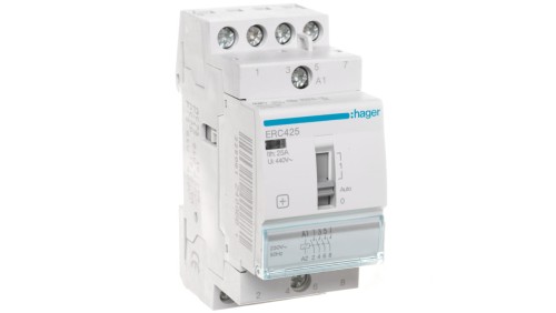 Stycznik modułowy ze sterowaniem ręcznym 25A 4Z 230V AC ERC425