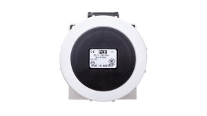 Gniazdo stałe 32A 4P 500V czarne IP67 /bez dławnicy/ 1242-7