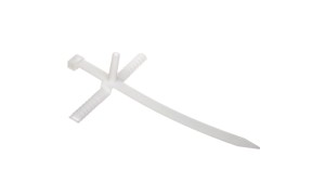 Uchwyt paskowy z kołkiem szybkiego montażu USMPK-12 biały 21.4 /25szt./