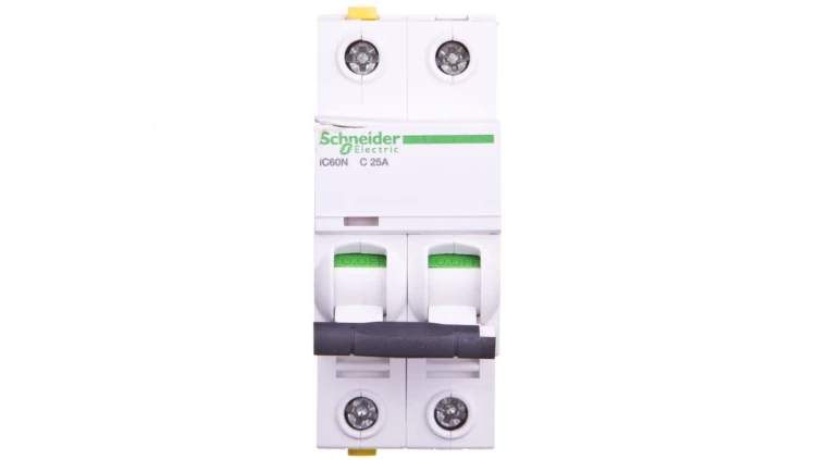 Wyłącznik nadprądowy 2P C 25A 6kA AC iC60N-C25-2 A9F04225