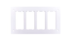 Simon Connect Ramka CIMA PRO poczwórna do puszki SBM450 8x K45 czysta biel SBM4029
