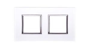 DANTE Ramka podwójna szkło PERL GLASS 4504182