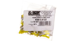 Końcówka widełkowa izolowana KWI 0,5/3,5 E09KO-02030100401 /100szt./