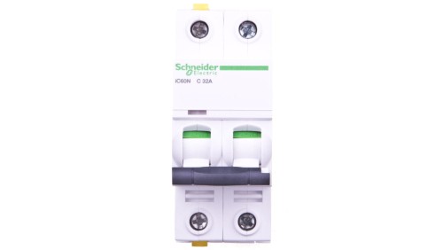 Wyłącznik nadprądowy 2P C 32A 6kA AC iC60N-C32-2 A9F04232