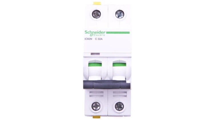 Wyłącznik nadprądowy 2P C 32A 6kA AC iC60N-C32-2 A9F04232