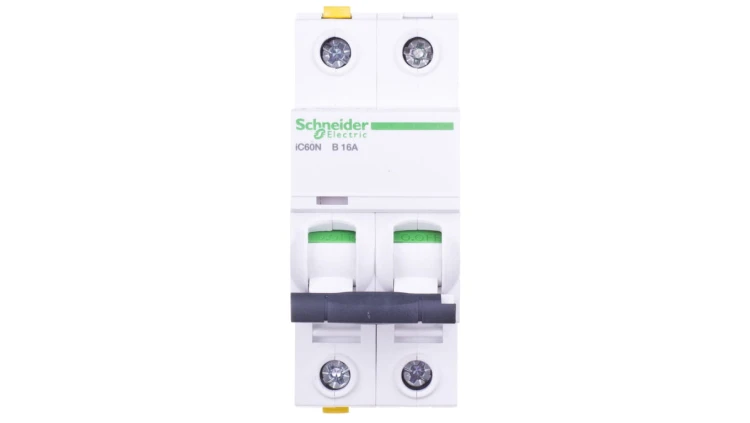 Wyłącznik nadprądowy 2P B 16A 6kA AC iC60N-B16-2 A9F03216