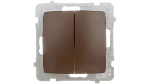 KARO Łącznik świecznikowy czekoladowy metalik ŁP-2S/m/40