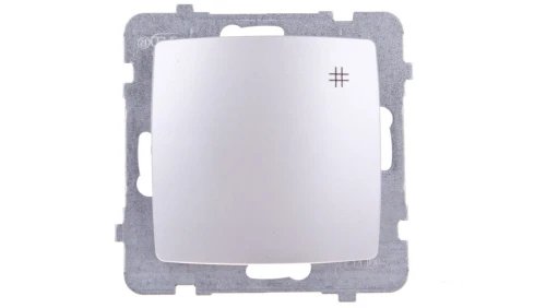 KARO Łącznik krzyżowy srebrny perłowy ŁP-4S/m/43