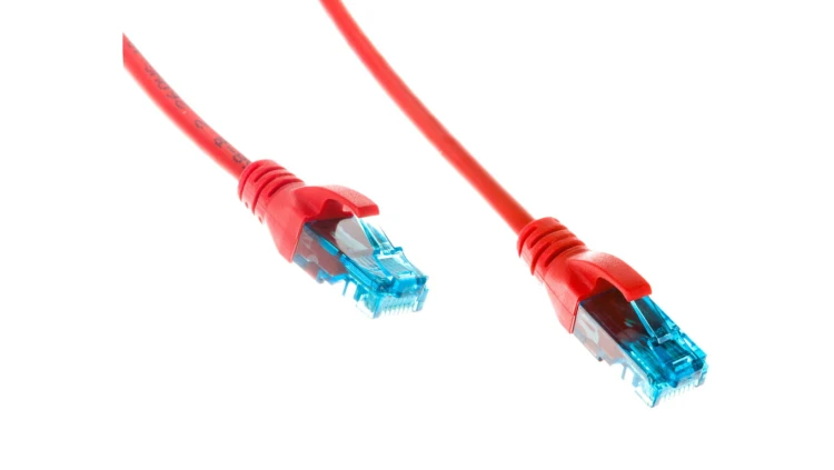 Kabel krosowy (Patch Cord) U/UTP kat.5e czerwony 2m DK-1512-020/R