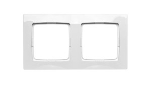 KARO Ramka podwójna biała R-2S/00