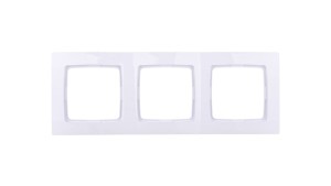 KARO Ramka potrójna biała R-3S/00