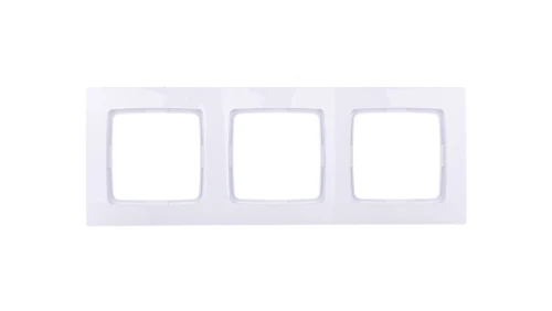 KARO Ramka potrójna biała R-3S/00