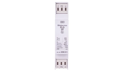 Ogranicznik przepięć dla systemów dwużyłowych 19VAC/28VDC 5kA 10kV FLD 24 5098611