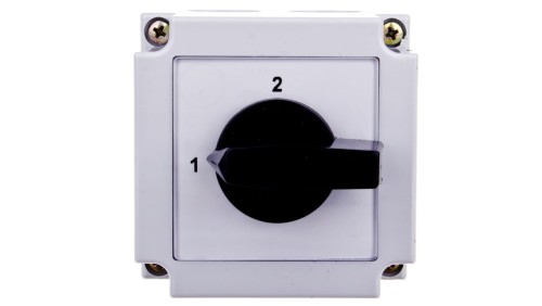 Łącznik krzywkowy 1-2 1P 10A w obudowie 4G10-55-PK R014 63-840350-011