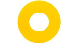 Tabliczka opisowa żółta okrągła fi60 bez opisu ZBY9101