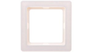 Berker Q.1 Ramka pojedyncza pozioma/ pionowa śnieżnobiała aksamit 10116089