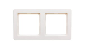 Berker Q.1 Ramka podwójna pozioma/ pionowa śnieżnobiała aksamit 10126089