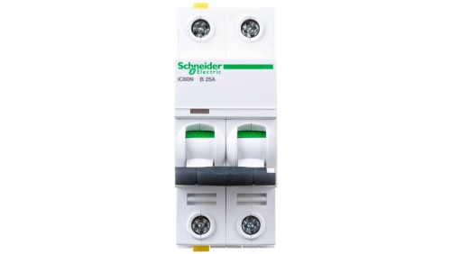 Wyłącznik nadprądowy 2P B 25A 6kA AC iC60N-B25-2 A9F03225