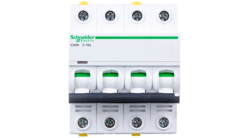 Wyłącznik nadprądowy 4P C 16A 6kA AC iC60N-C16-4 A9F04416