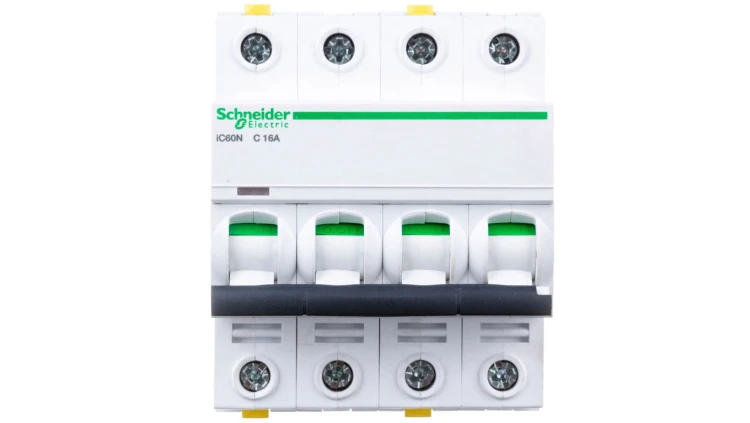 Wyłącznik nadprądowy 4P C 16A 6kA AC iC60N-C16-4 A9F04416