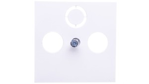 LUMINA2 Płytka czołowa do gniazd RTV-SAT biała WL6310