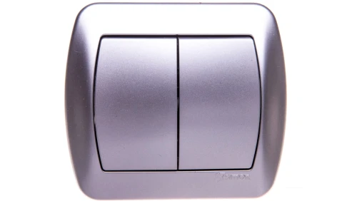 Simon Akord Łącznik schodowy podwójny aluminium metalizowane AW6/2/26