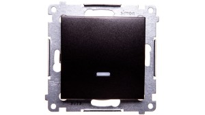 Simon 54 Łącznik jednobiegunowy z podświetleniem antracyt DW1AL.01/48