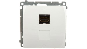 Simon Basic Gniazdo HDMI białe BMGHDMI.01/11