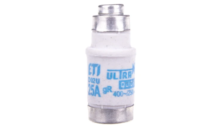 Wkładka bezpiecznikowa D02 25A gR 400V AC/250V DC D02UQ25A 004312002