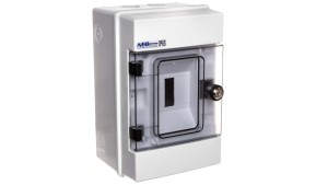 Rozdzielnica hermetyczna modułowa (500V AC ,1000V DC) 1x4 z zamkiem natynkowa IP65 RH-4/Z 36.05